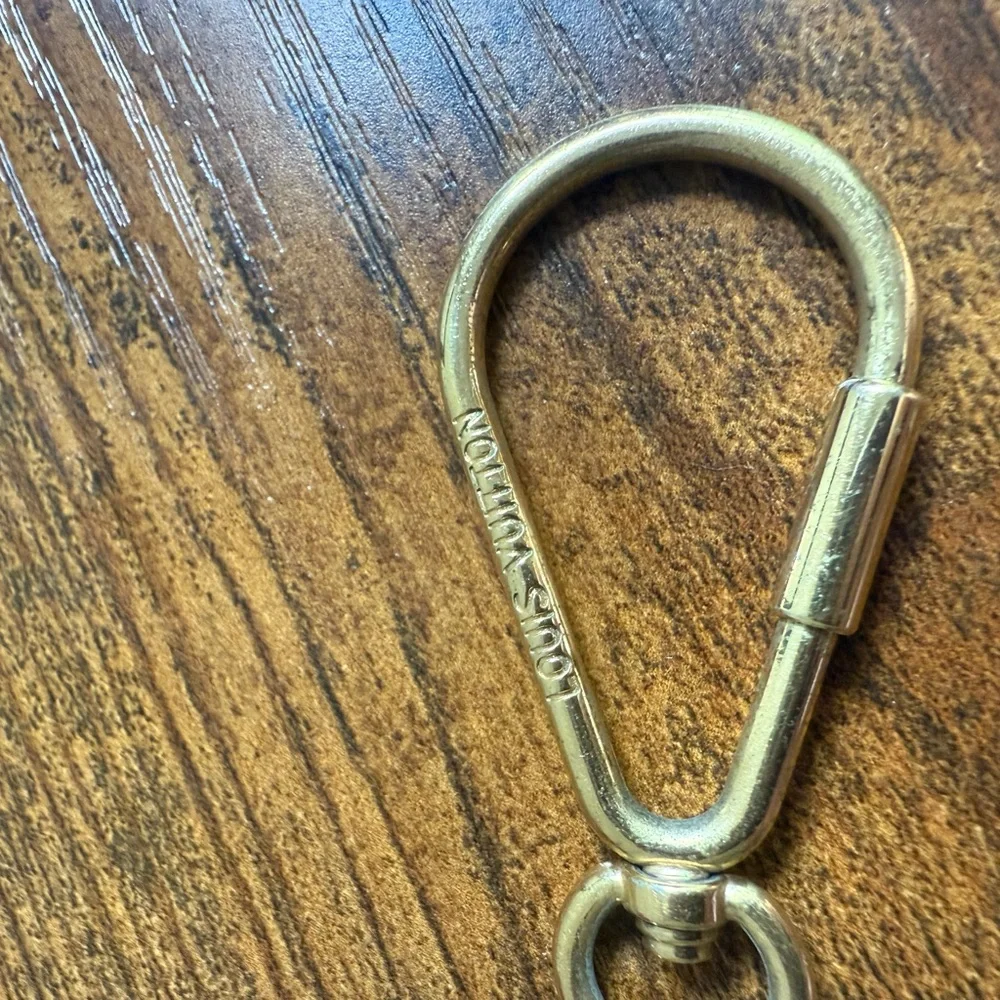 Louis Vuitton Brown and Gold Key Holder with Pink and Blue Accents - Picture 7 of 9